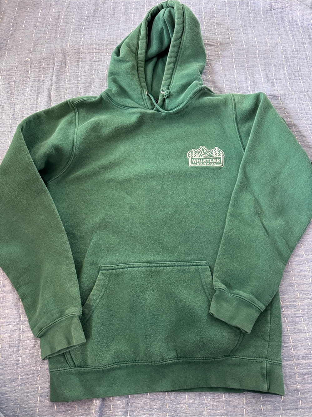 Forest Green Hooded Pullover Sweatshirt